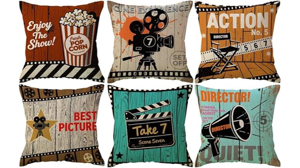 movie theater pillow covers