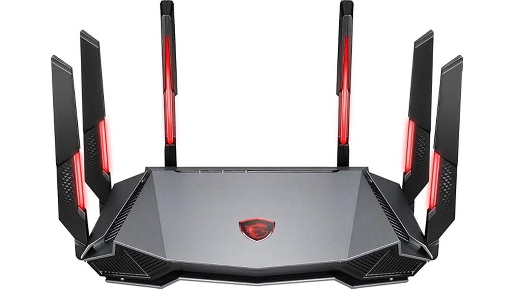 msi radix axe6600 router
