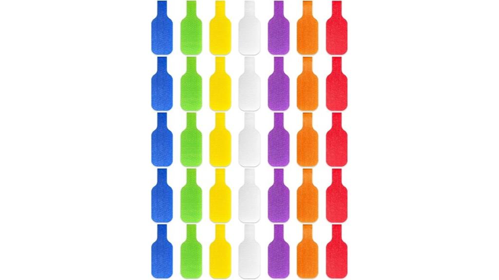 multi color cable label set