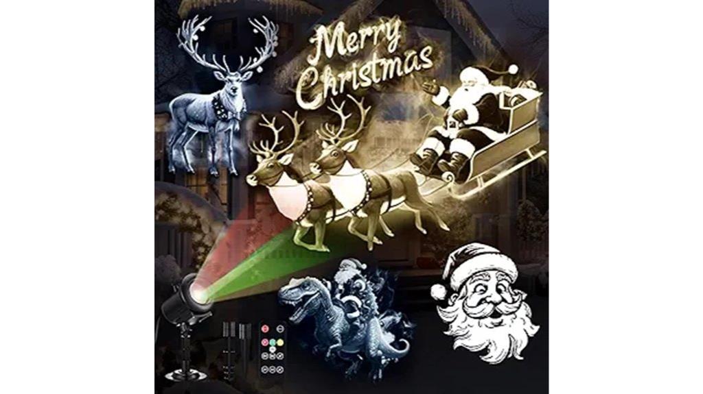 multi display waterproof halloween projector