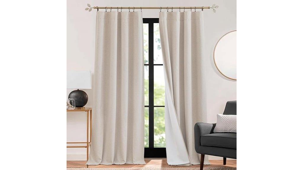 multi functional linen curtain set