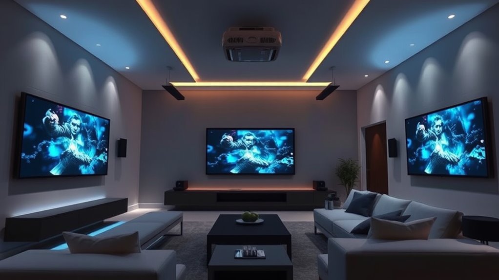 multi room projector audio integration