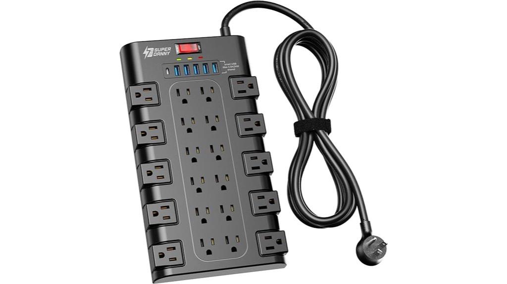 multiple ac and usb outlets