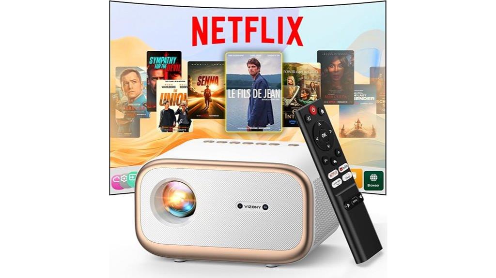 netflix certified smart projector