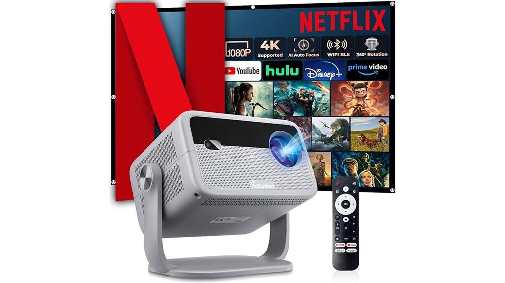 netflix enabled smart projector
