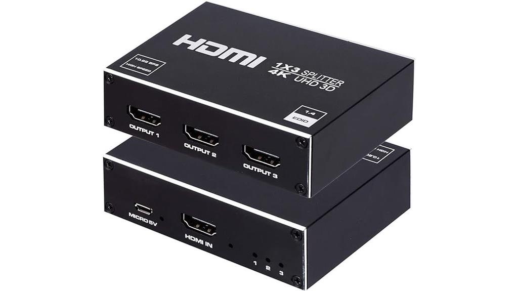 one input three outputs