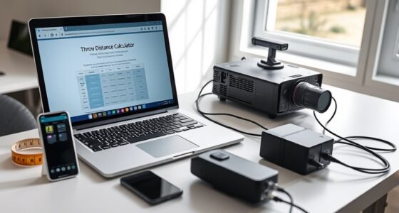 online throw distance calculator