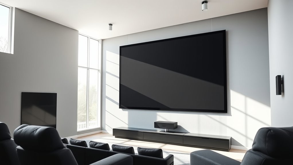 optimal bright room screen setup