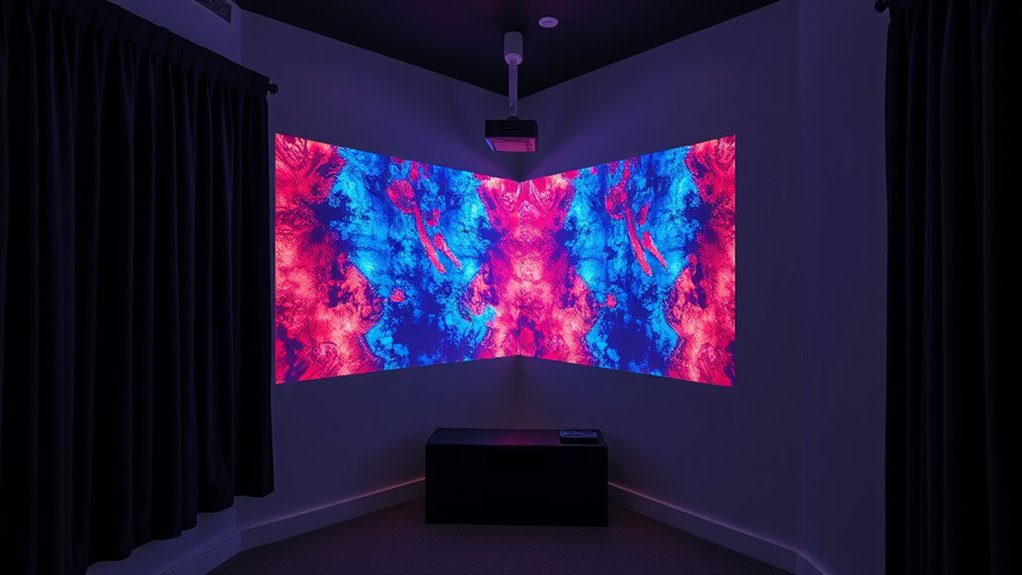 optimal corner projection setup