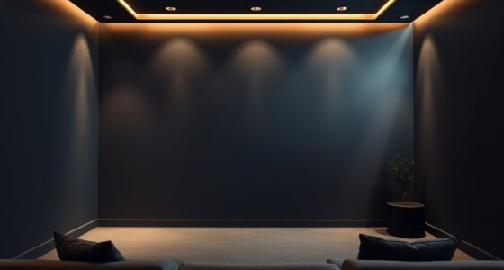 optimal projection room wall colors