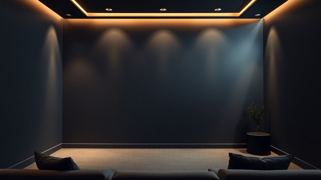 optimal projection room wall colors