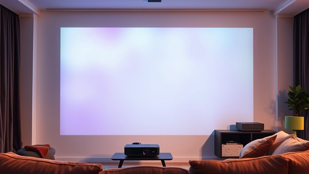 optimal projection wall preparation