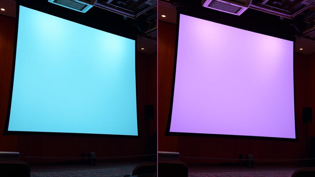 optimal projector brightness balance