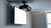 optimal projector height placement