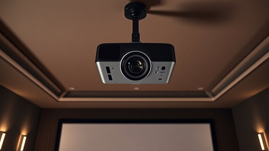 optimal projector mounting height