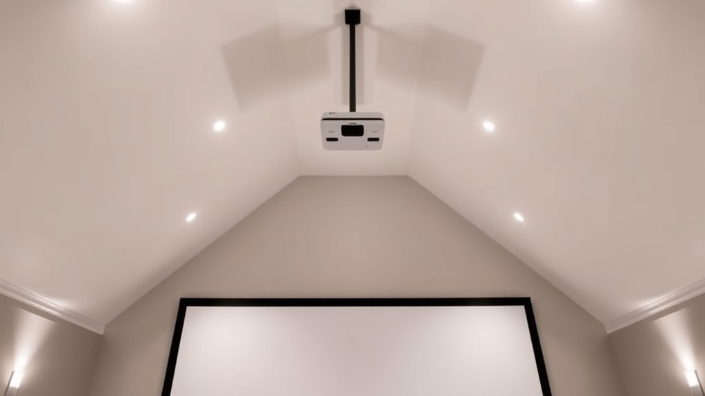 optimal projector mounting height