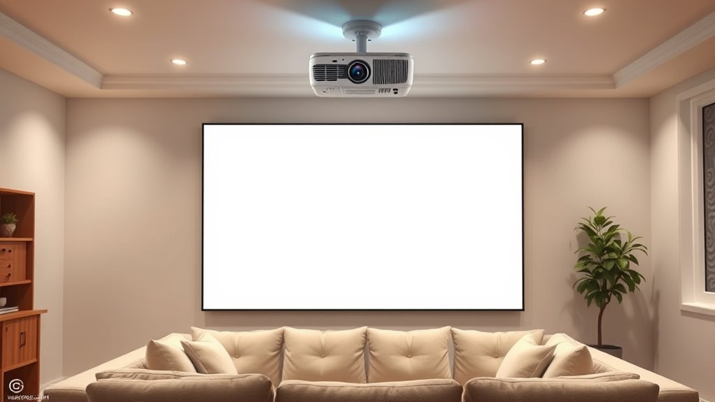 optimal projector placement and sizing