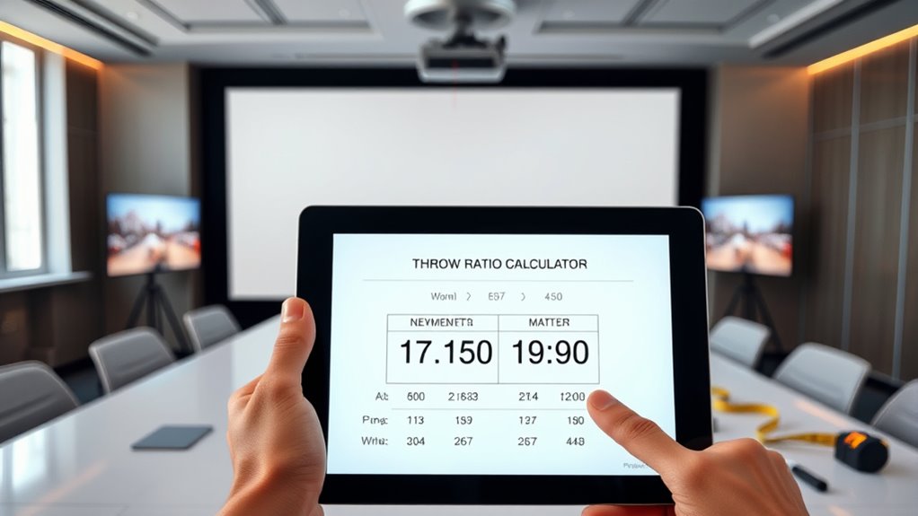 optimal projector placement guidelines