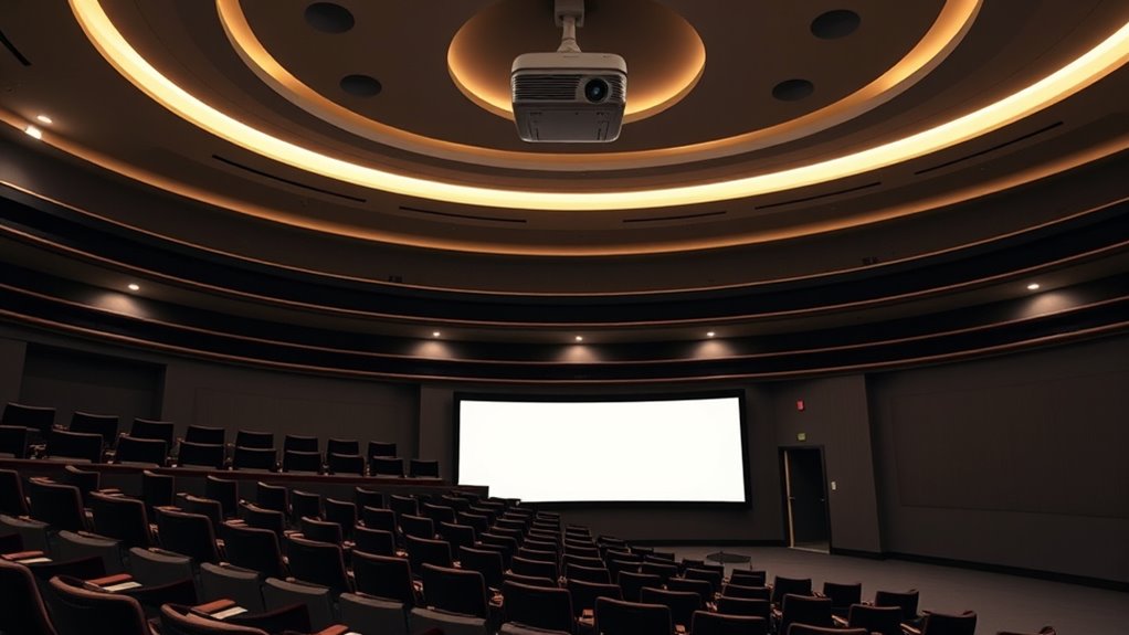 optimal projector screen placement