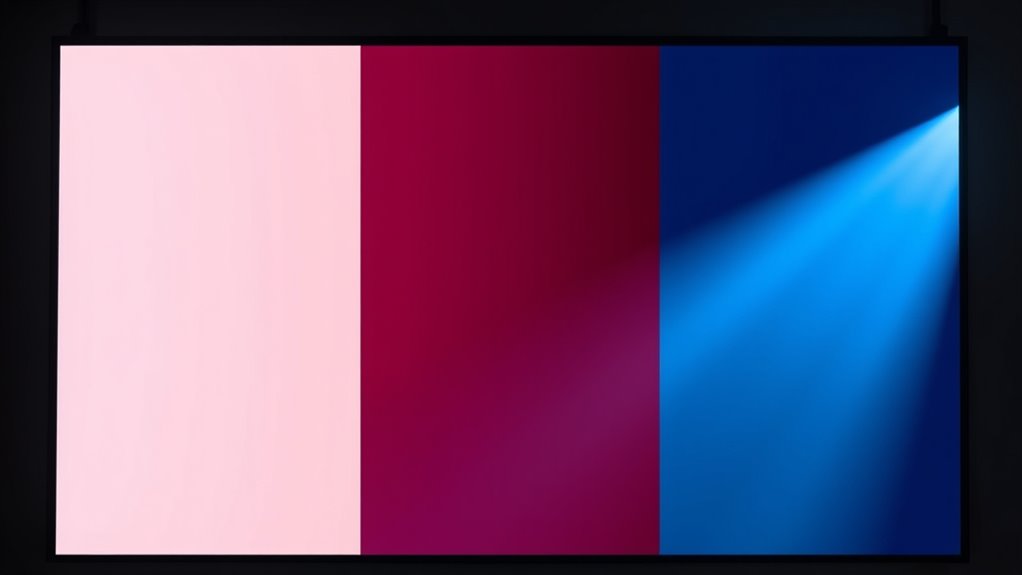 optimal projector screen settings