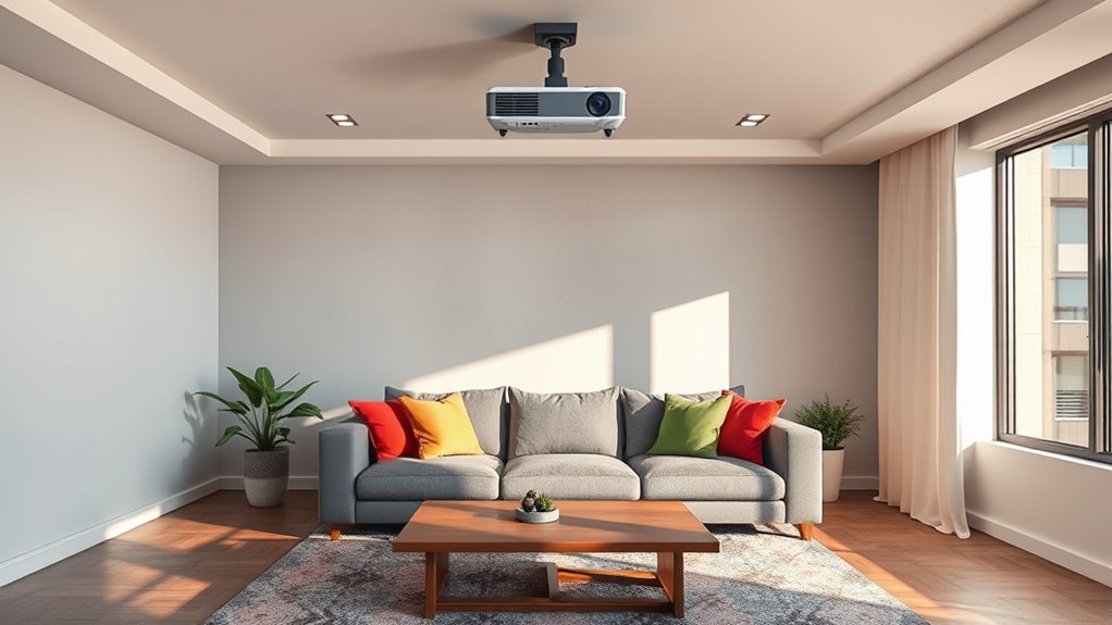 optimal projector wall placement