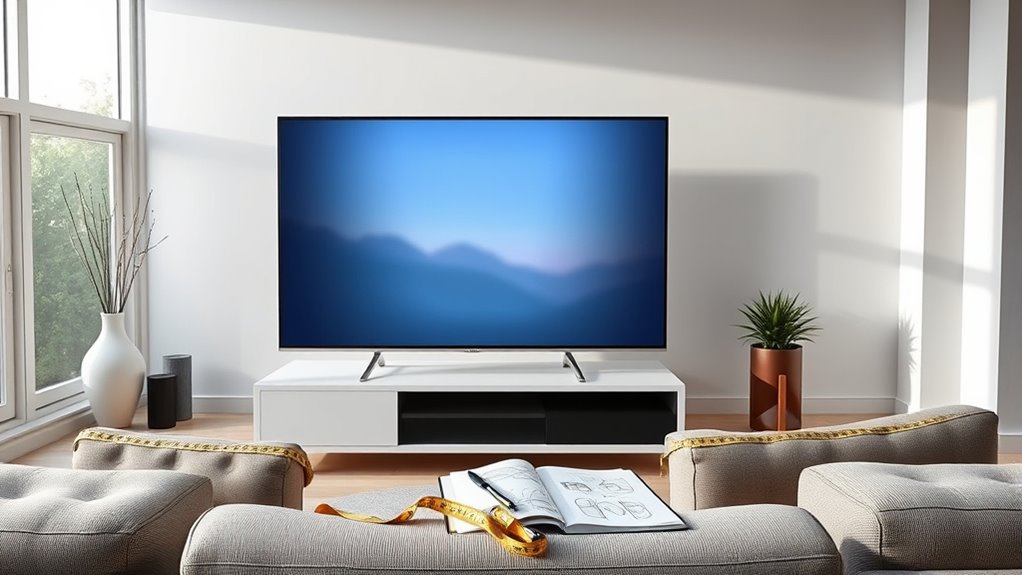 optimal room screen size