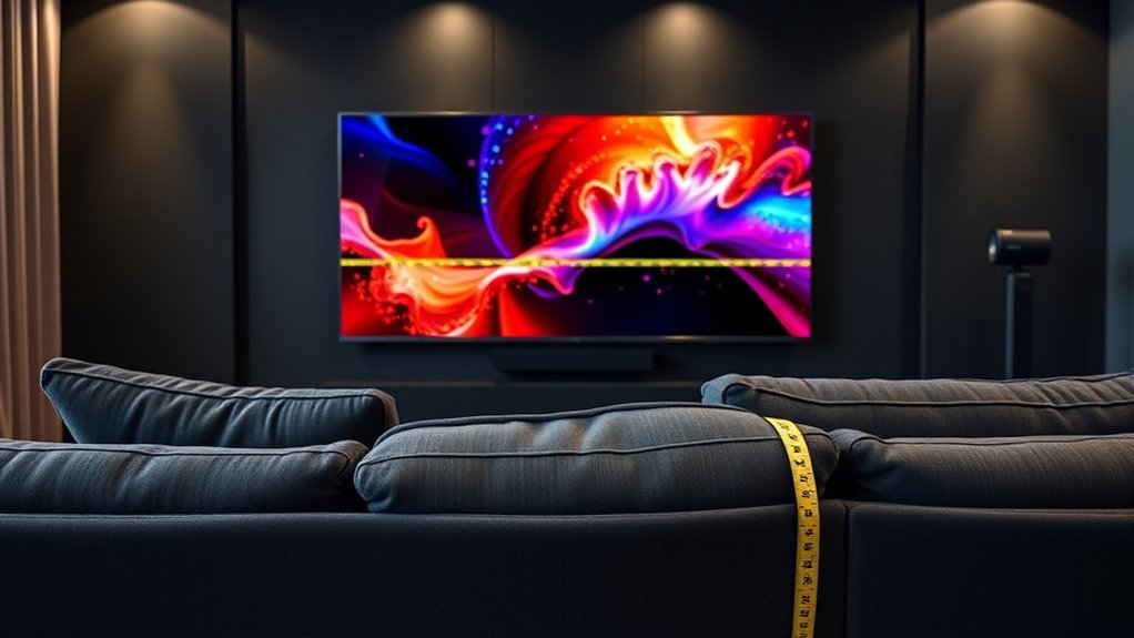 optimal screen size distance