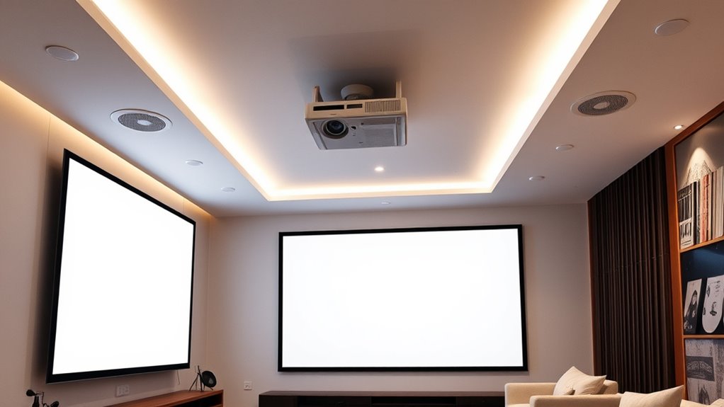 optimal speaker and projector placement