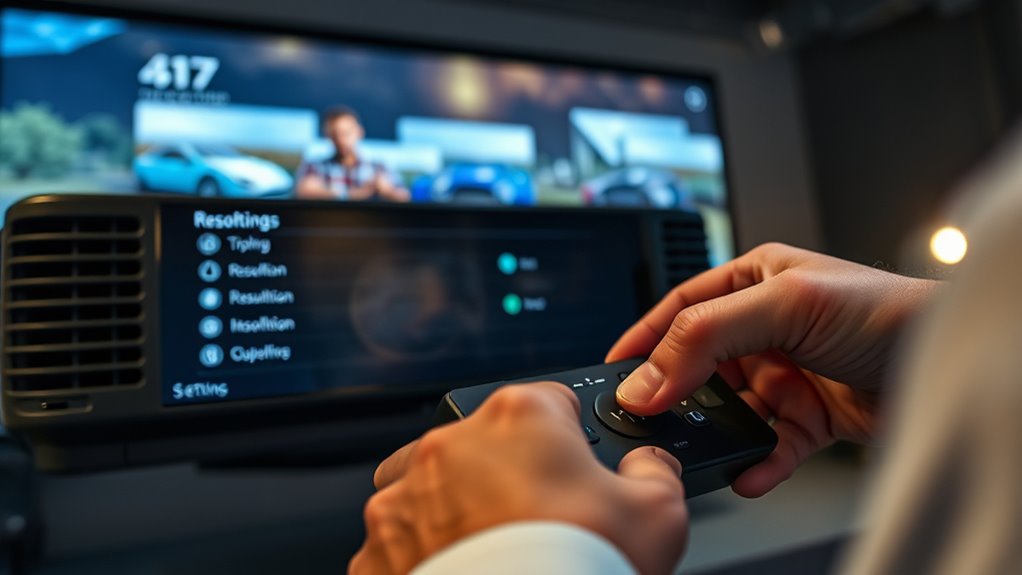 optimize display and resolution