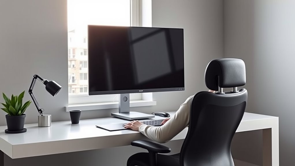 optimize ergonomic monitor positioning