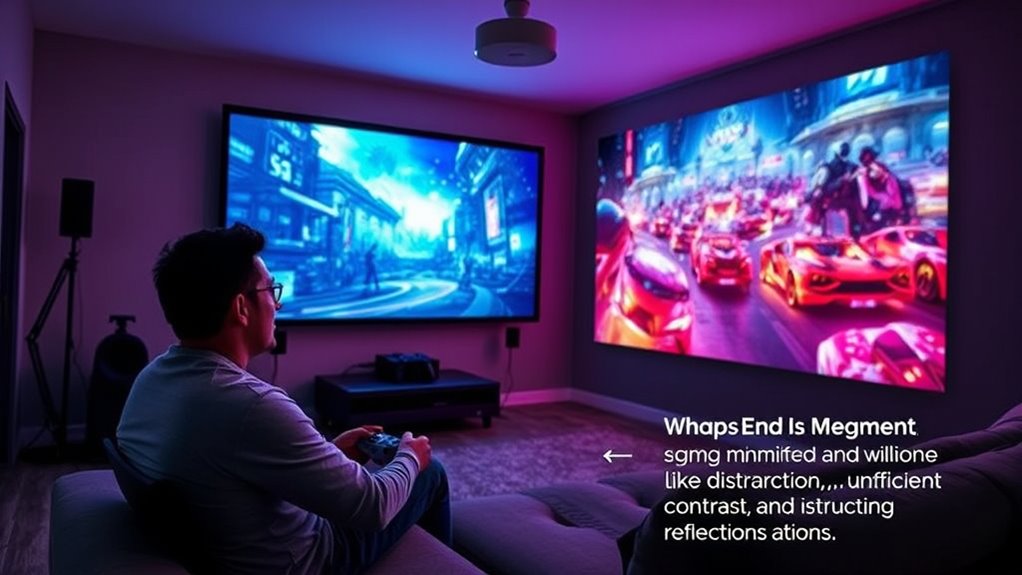 optimize projector brightness and sound