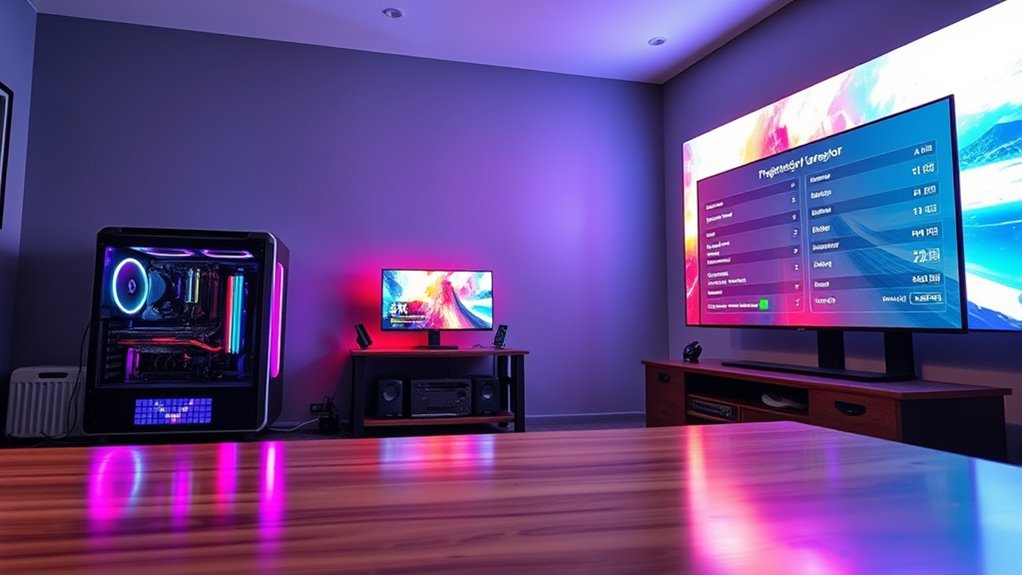 optimize projector gaming settings