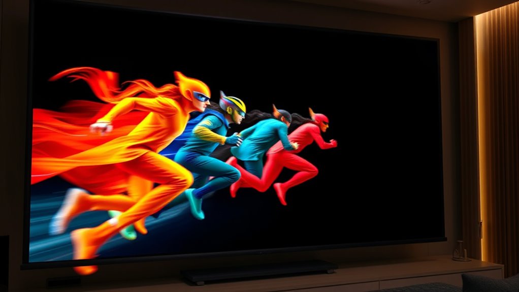 optimize projector motion clarity