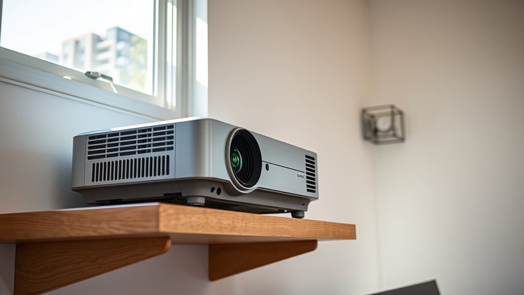 optimize projector ventilation placement