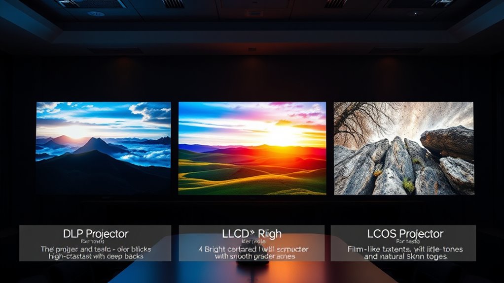 optimized display technology selection