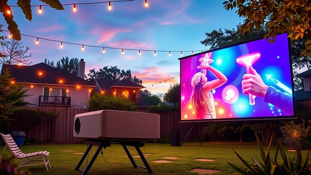 outdoor movie projector considerations