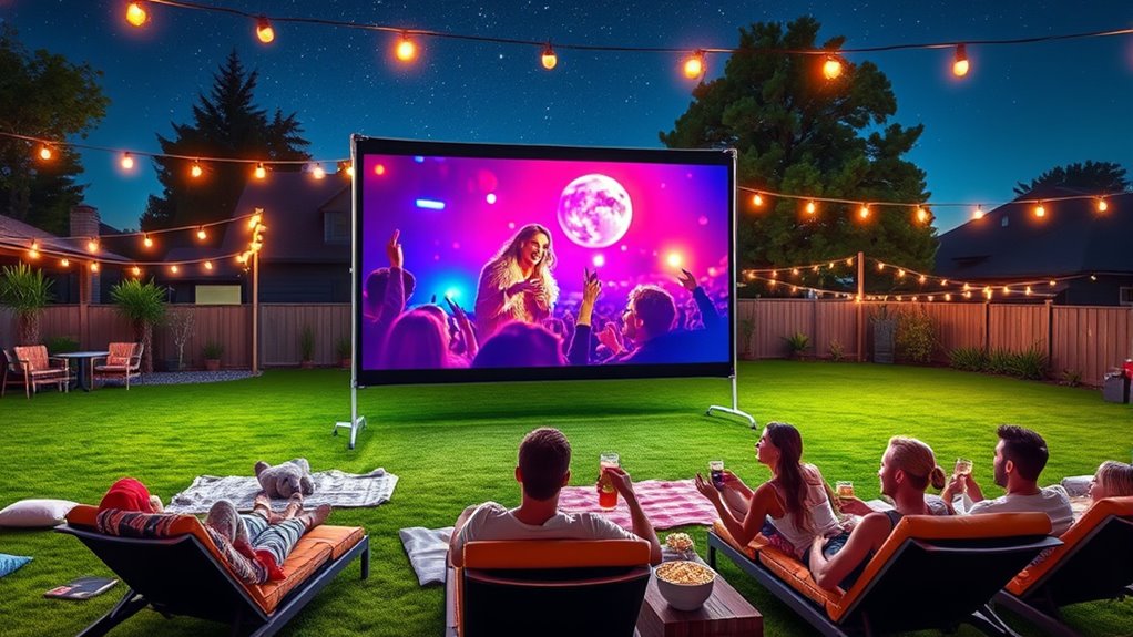 outdoor movie setup tips