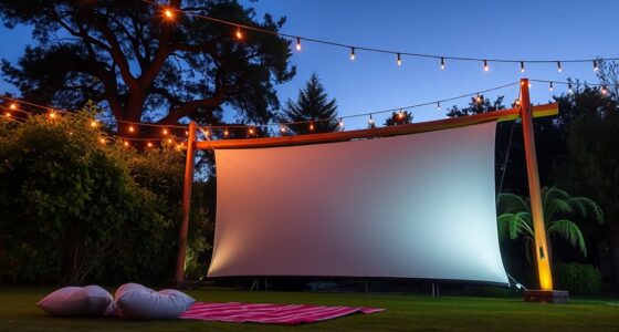 outdoor projector screen selection
