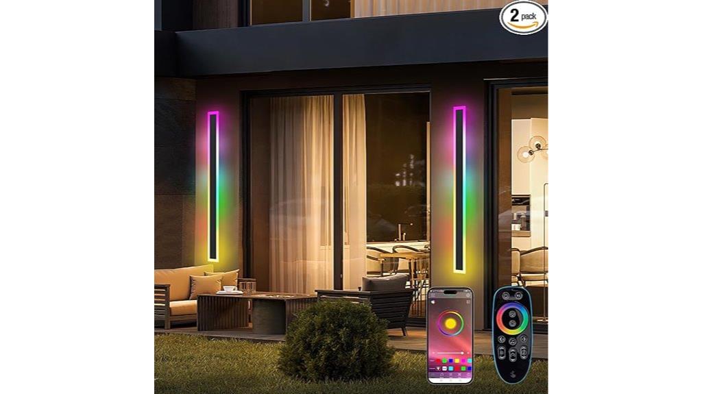 outdoor rgb wall lights