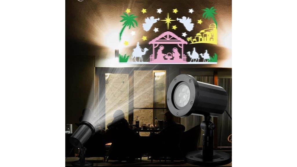 outdoor waterproof nativity projector