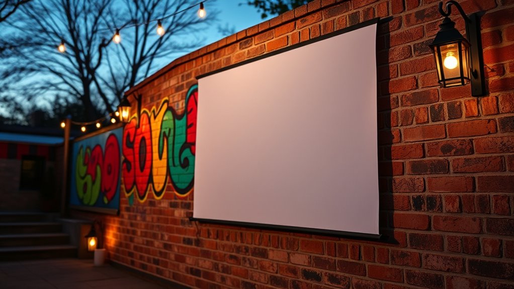 painted wall projection advantages