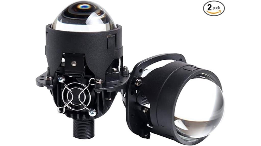 pair of led headlight lenses