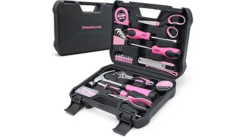 pink 69 piece tool set
