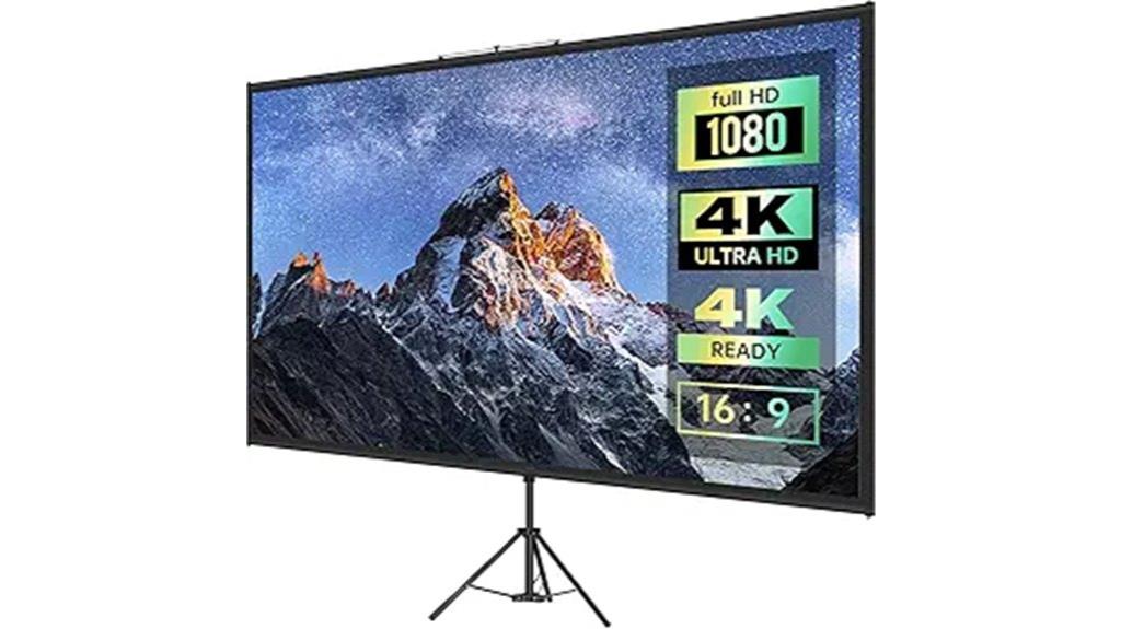 portable 100 inch hd screen