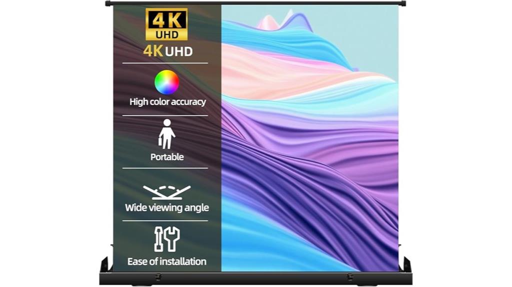 portable 100 inch projector screen