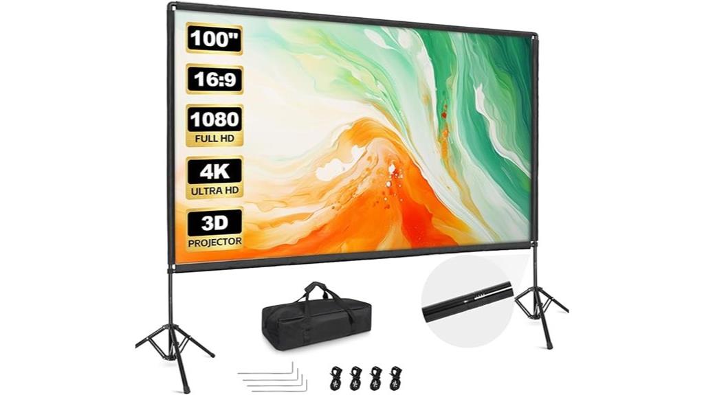 portable 100 inch screen