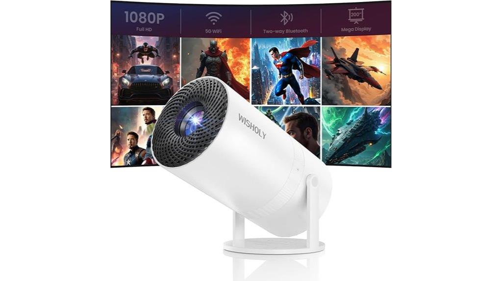 portable 1080p wifi projector