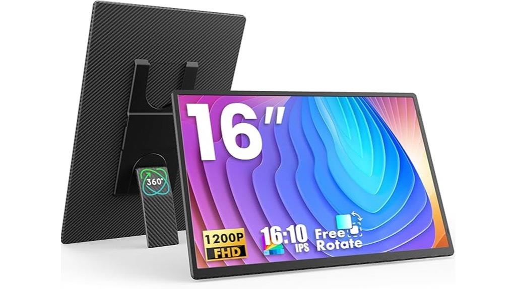 portable 16 inch fhd monitor
