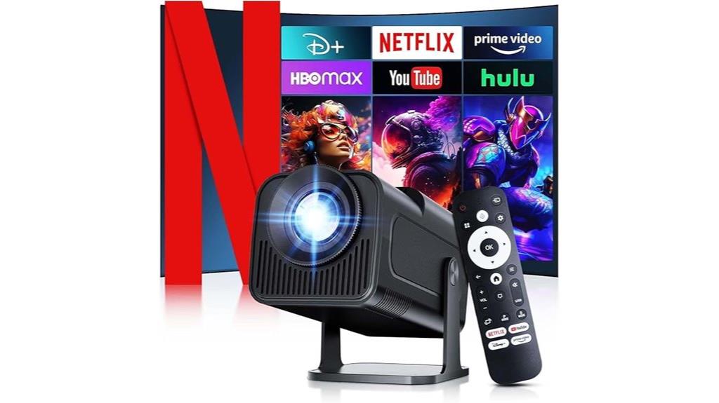 portable 4k netflix projector