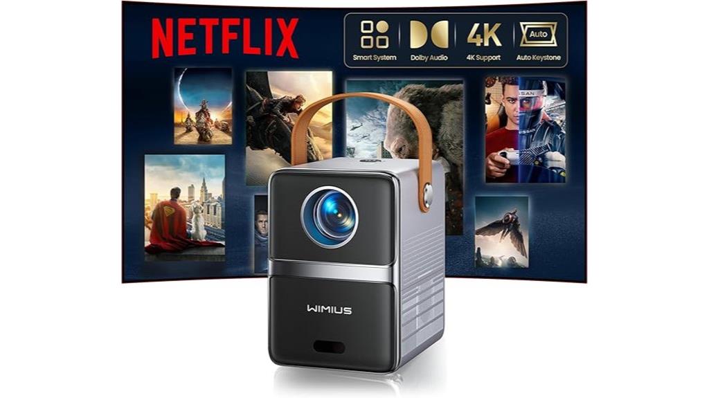 portable 4k wifi bluetooth projector